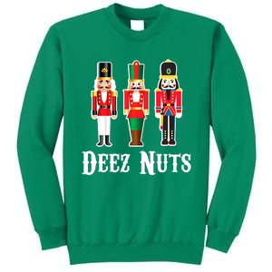 Funny Deez Nuts Nutcracker Crew Ugly Christmas Sweatshirt