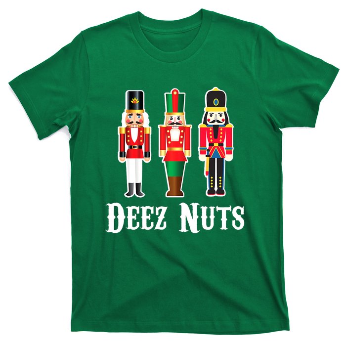 Funny Deez Nuts Nutcracker Crew Ugly Christmas T-Shirt