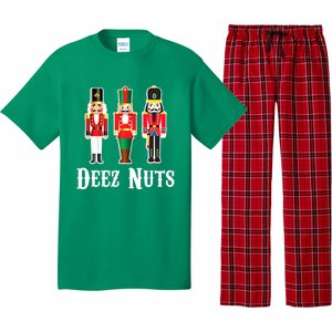 Funny Deez Nuts Nutcracker Crew Ugly Christmas Pajama Set