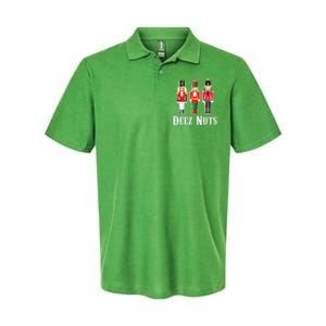 Funny Deez Nuts Nutcracker Crew Ugly Christmas Softstyle Adult Sport Polo