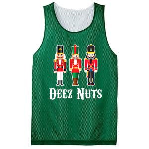 Funny Deez Nuts Nutcracker Crew Ugly Christmas Mesh Reversible Basketball Jersey Tank