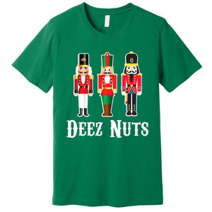 Funny Deez Nuts Nutcracker Crew Ugly Christmas Premium T-Shirt