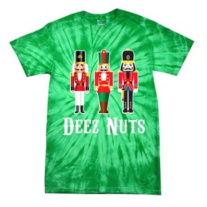 Funny Deez Nuts Nutcracker Crew Ugly Christmas Tie-Dye T-Shirt