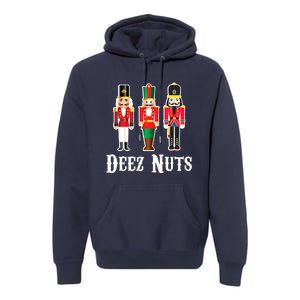 Funny Deez Nuts Nutcracker Crew Ugly Christmas Premium Hoodie