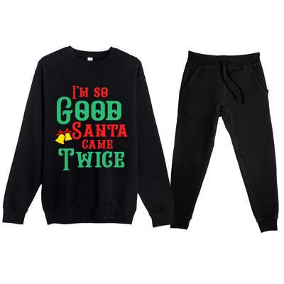 Funny Dirty Naughty Inappropriate Christmas Adult Sexy XMAS TShirt Premium Crewneck Sweatsuit Set