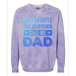 Fathers Day Novelty For Funny Ski Dad Gift Colorblast Crewneck Sweatshirt