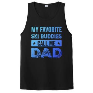 Fathers Day Novelty For Funny Ski Dad Gift PosiCharge Competitor Tank