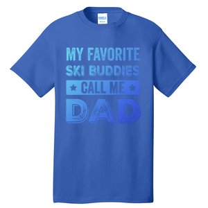 Fathers Day Novelty For Funny Ski Dad Gift Tall T-Shirt