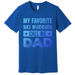 Fathers Day Novelty For Funny Ski Dad Gift Premium T-Shirt