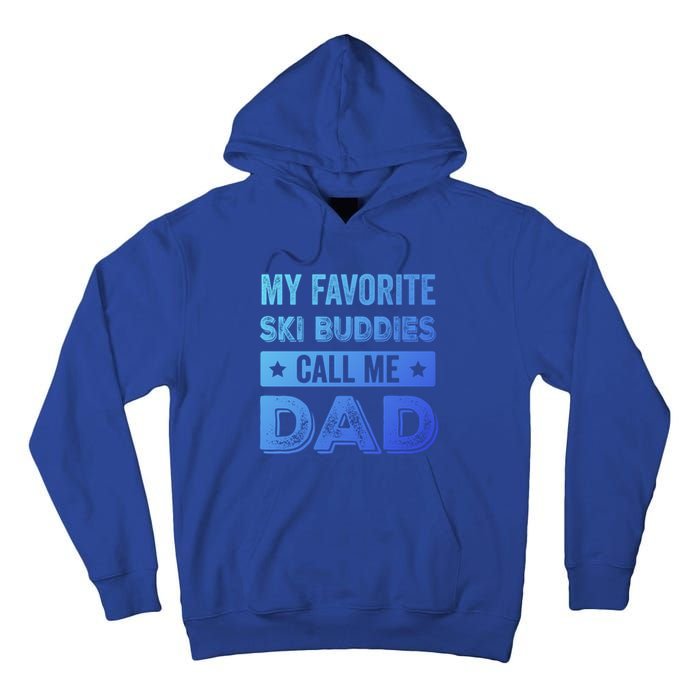 Fathers Day Novelty For Funny Ski Dad Gift Tall Hoodie