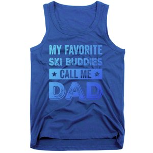 Fathers Day Novelty For Funny Ski Dad Gift Tank Top