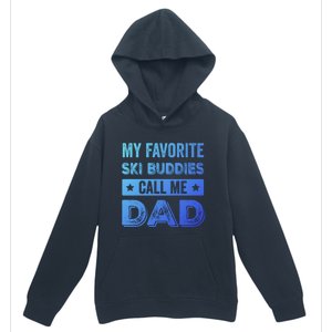 Fathers Day Novelty For Funny Ski Dad Gift Urban Pullover Hoodie