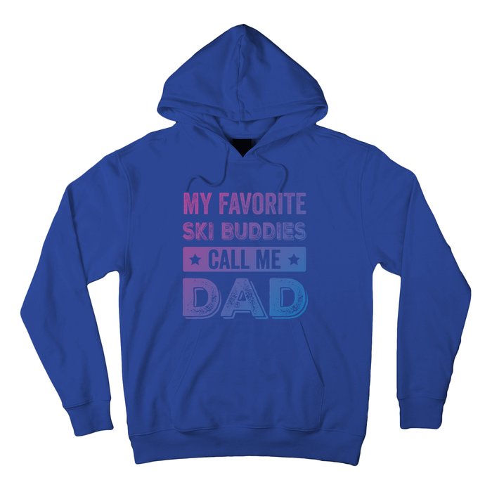 Fathers Day Novelty For Funny Ski Dad Gift Hoodie