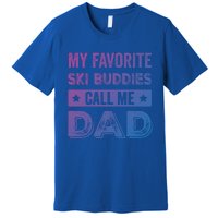 Fathers Day Novelty For Funny Ski Dad Gift Premium T-Shirt