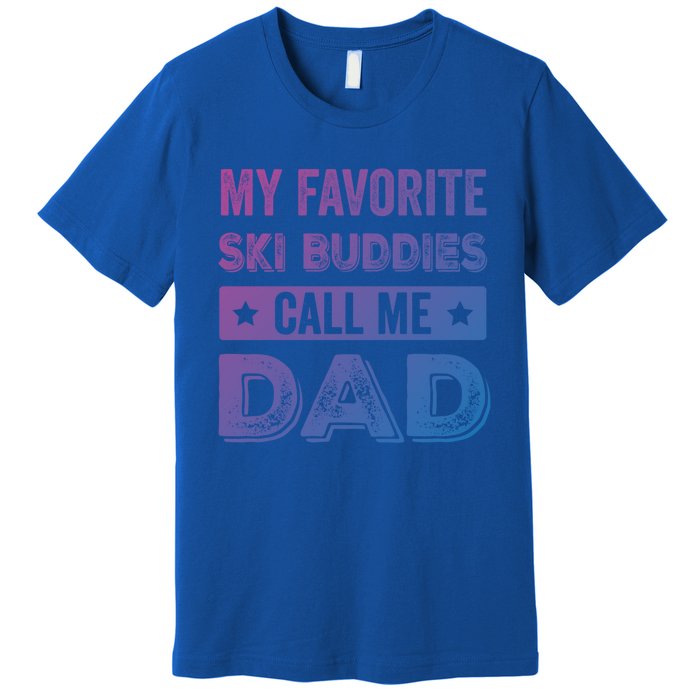 Fathers Day Novelty For Funny Ski Dad Gift Premium T-Shirt