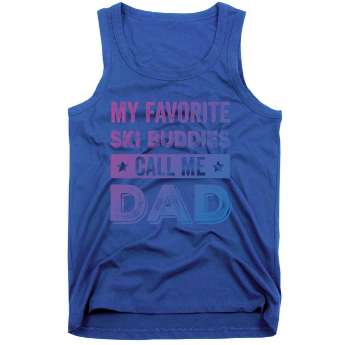 Fathers Day Novelty For Funny Ski Dad Gift Tank Top