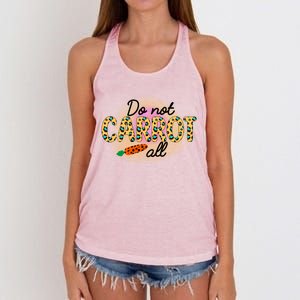 Funny Do Not Carrot All Cool Easter Women's Knotted Racerback Tank