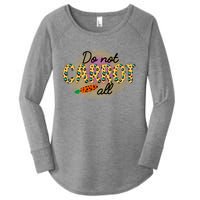 Funny Do Not Carrot All Cool Easter Women's Perfect Tri Tunic Long Sleeve Shirt