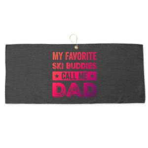 Fathers Day Novelty For Funny Ski Dad Gift Large Microfiber Waffle Golf Towel