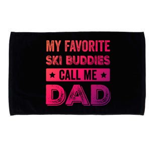 Fathers Day Novelty For Funny Ski Dad Gift Microfiber Hand Towel