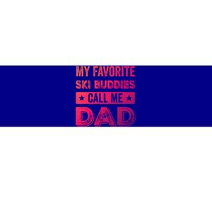 Fathers Day Novelty For Funny Ski Dad Gift Bumper Sticker