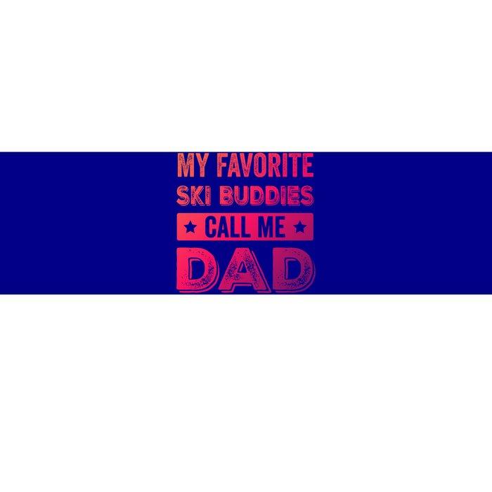 Fathers Day Novelty For Funny Ski Dad Gift Bumper Sticker