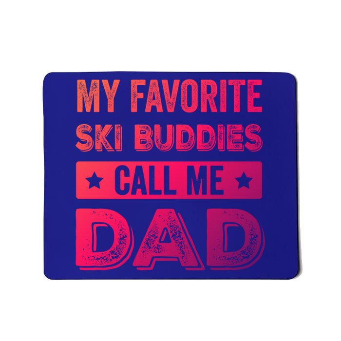 Fathers Day Novelty For Funny Ski Dad Gift Mousepad