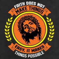 Faith Does Not Make Things Easy It Makes Things Possible Cool Comfort Performance Bucket Hat
