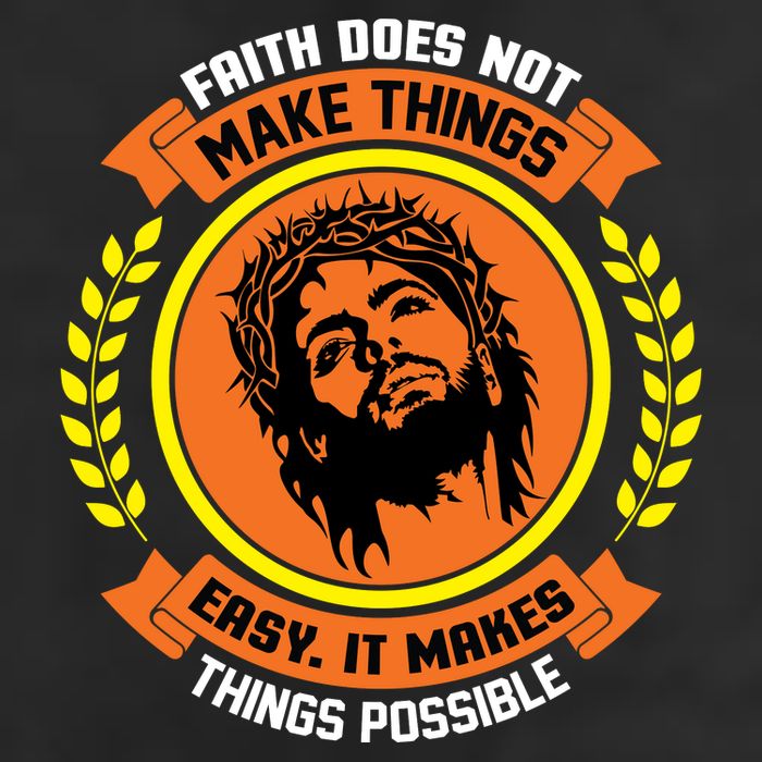 Faith Does Not Make Things Easy It Makes Things Possible Cool Comfort Performance Bucket Hat