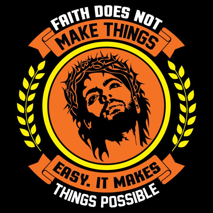 Faith Does Not Make Things Easy It Makes Things Possible Sustainable Bucket Hat