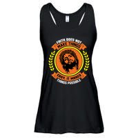 Faith Does Not Make Things Easy It Makes Things Possible Ladies Essential Flowy Tank