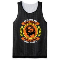 Faith Does Not Make Things Easy It Makes Things Possible Mesh Reversible Basketball Jersey Tank