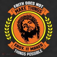 Faith Does Not Make Things Easy It Makes Things Possible 25L Jumbo Tote