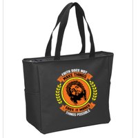 Faith Does Not Make Things Easy It Makes Things Possible Zip Tote Bag