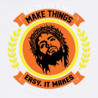 Faith Does Not Make Things Easy It Makes Things Possible Garment-Dyed Sweatshirt