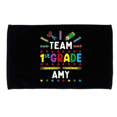 First Day Of School Team 1st Grade Amy Name Group Microfiber Hand Towel