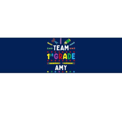 First Day Of School Team 1st Grade Amy Name Group Bumper Sticker