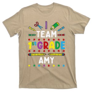 First Day Of School Team 1st Grade Amy Name Group T-Shirt