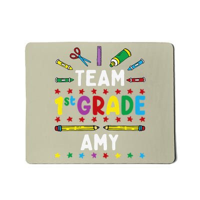 First Day Of School Team 1st Grade Amy Name Group Mousepad