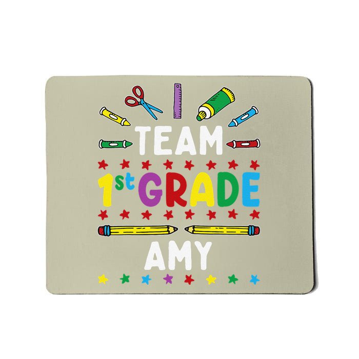 First Day Of School Team 1st Grade Amy Name Group Mousepad