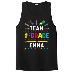 First Day Of School Team 1st Grade Emma Funny Group PosiCharge Competitor Tank