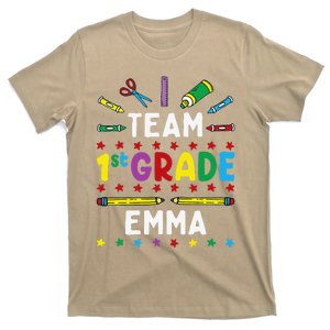 First Day Of School Team 1st Grade Emma Funny Group T-Shirt