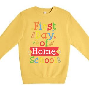 First Day Of School Homeschool Teacher Premium Crewneck Sweatshirt