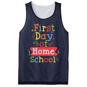 First Day Of School Homeschool Teacher Mesh Reversible Basketball Jersey Tank