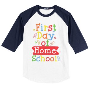 First Day Of School Homeschool Teacher Baseball Sleeve Shirt