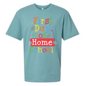 First Day Of School Homeschool Teacher Sueded Cloud Jersey T-Shirt