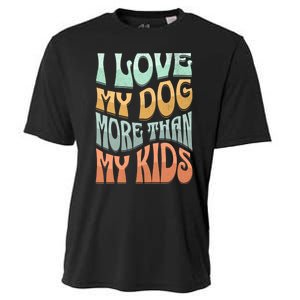 Funny Dog Owner I Love My Dog More Than My Retro Cooling Performance Crew T-Shirt