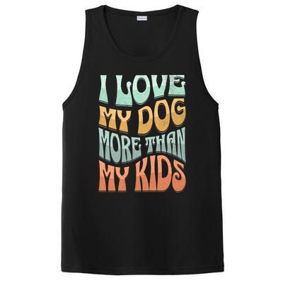 Funny Dog Owner I Love My Dog More Than My Retro PosiCharge Competitor Tank