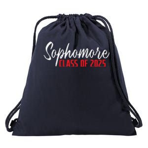 First Day Of Sophomore Year Class Of 2025 First Day Of 10th Drawstring Bag