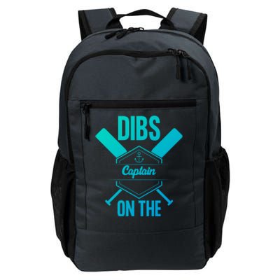 Funny Dibs On The Captain Captain Wife Funny Gift Daily Commute Backpack